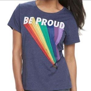 Family Fun Pride Be Proud cotton graphic tee, M